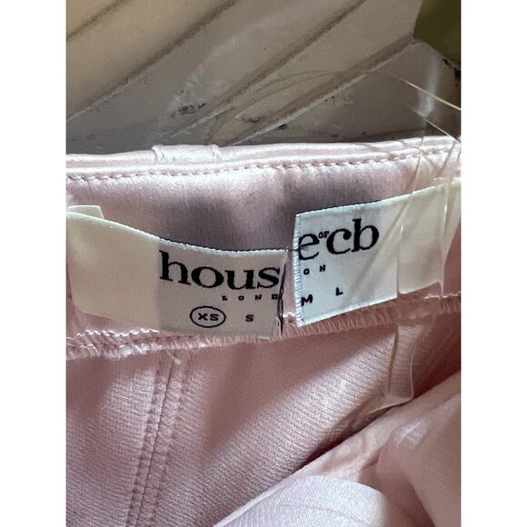 House of CB Marsha Baby Pink Satin Corset Mini Dress Size XS Extra Small - Picture 7 of 10